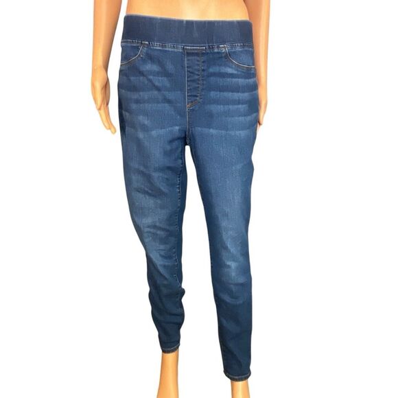 Talbots Pull On Jeggings Womens Size 6 High Rise Medium Wash Back Pockets - Picture 1 of 5